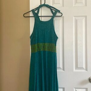 Prana floor length halter dress